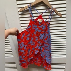 Flowy Criss-Cross Maeve Blouse by Anthropologie